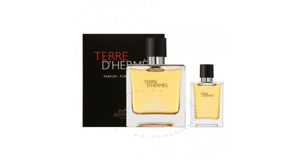 Hermes Terre d Hermes Parfum 2Pcs Gift Set for Him Terre d Hermes